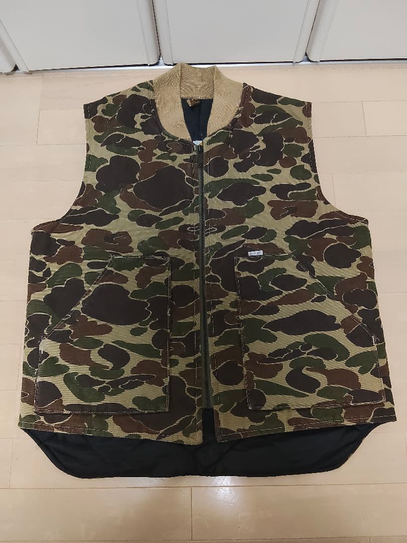 カーハート カモフラージュ ベスト ヴィンテージ USA 80s カーハート カモフラージュ ベスト ヴィンテージ USA 80s - メルカリ