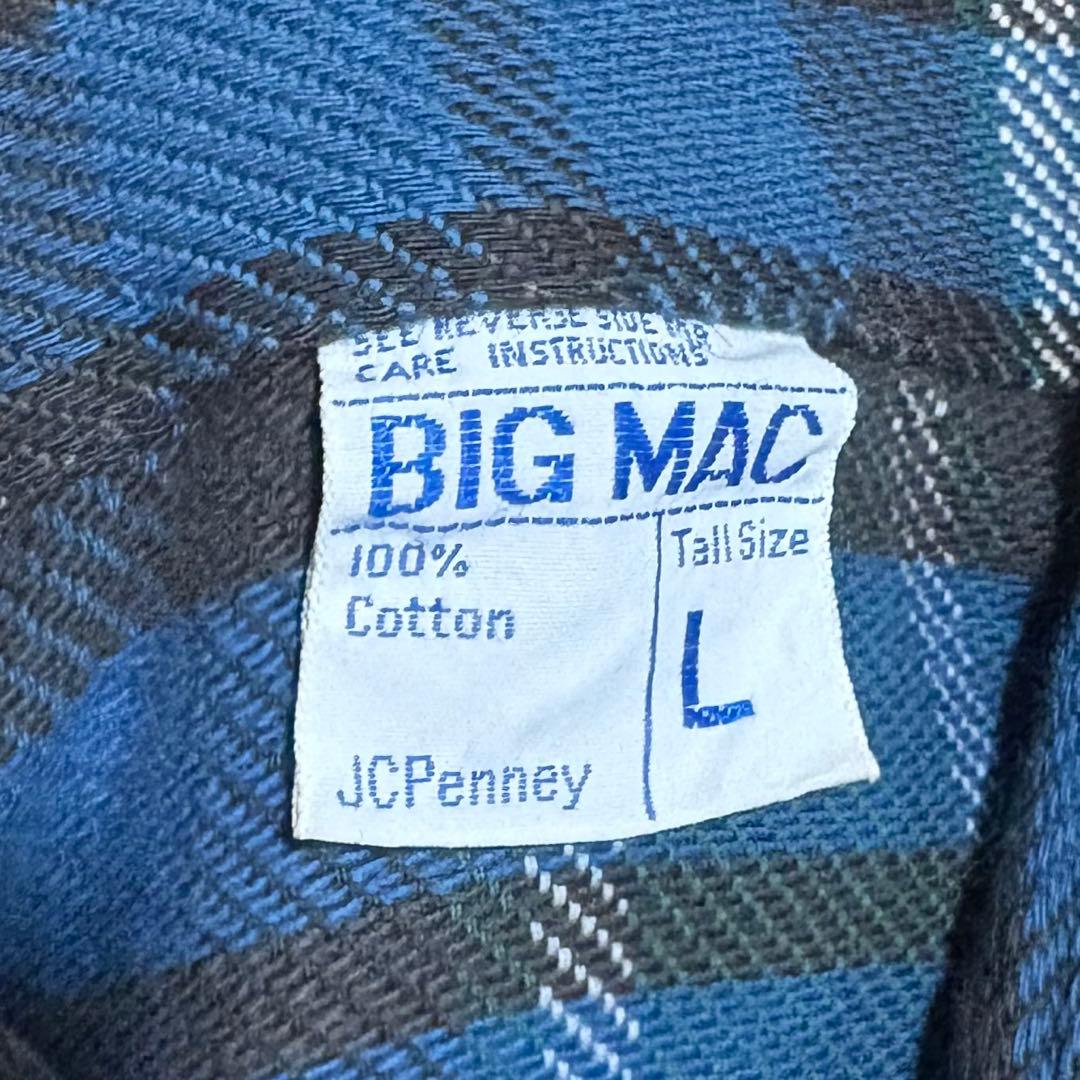 70s BIG MAC ビッグマック フランネルシャツ 好配色 L - メルカリ