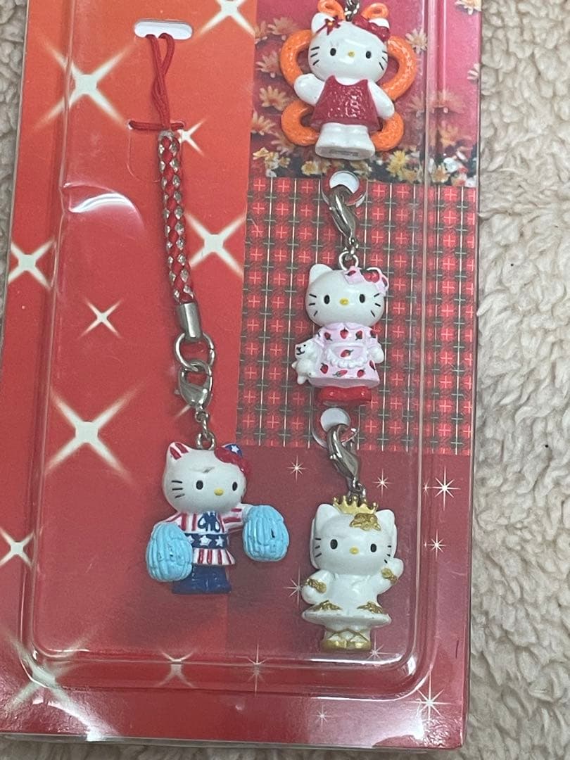 ヨ*ー様 レア！ハローキティ ストラップ アソート 4個セット