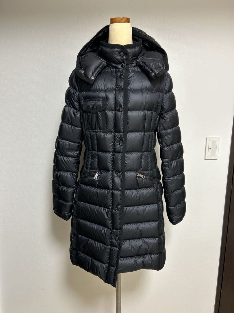 モンクレール エルミンヌ サイズ4 ブラック/大きいサイズ