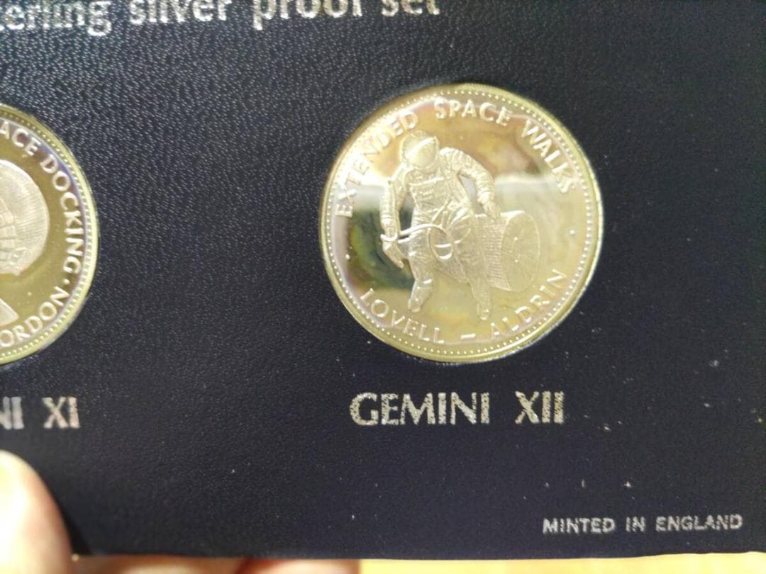 Gemini 11＆12 シルバーメダル（2枚）1966年 アポロ以前の宇宙計画
