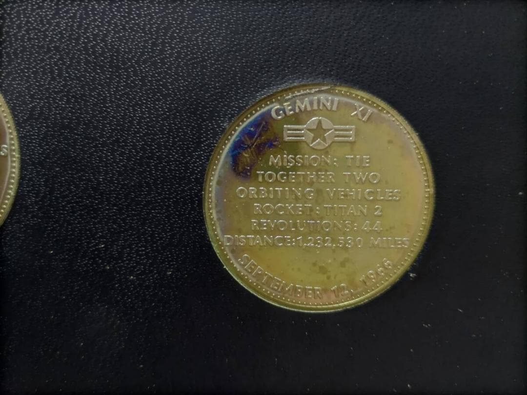 Gemini 11＆12 シルバーメダル（2枚）1966年 アポロ以前の宇宙計画