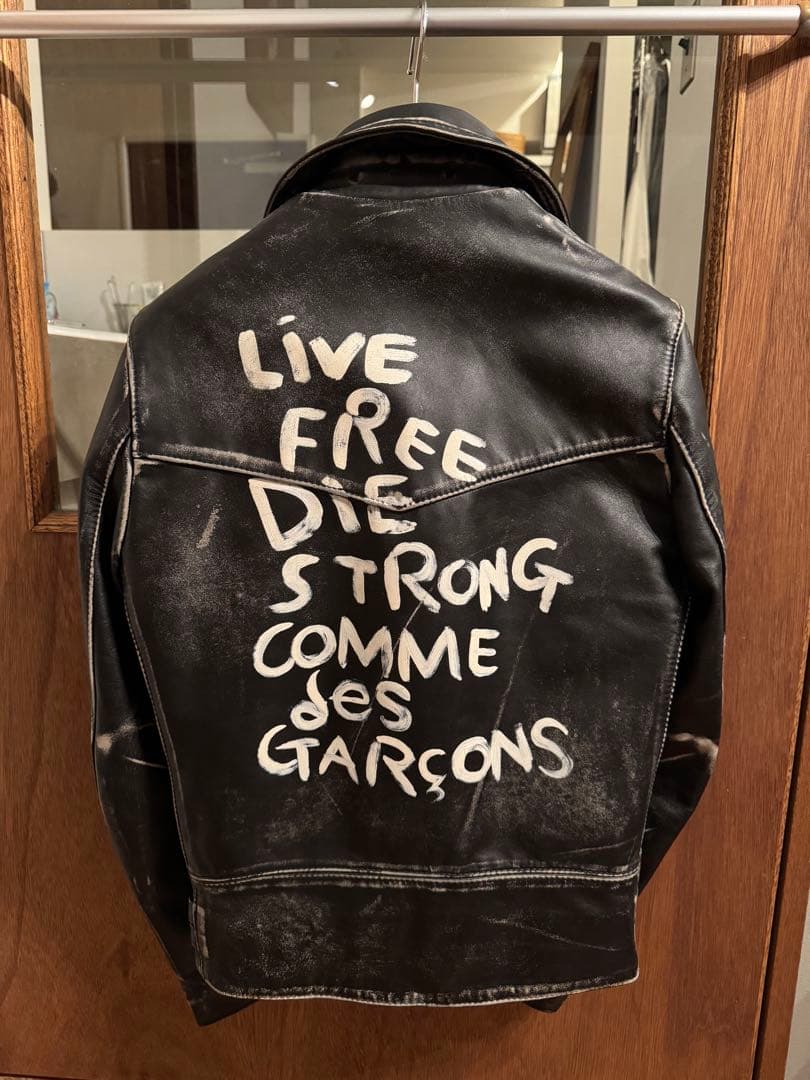 ルイスレザー×コムデギャルソン ライトニング 強加工 サイズ36 カウハイド