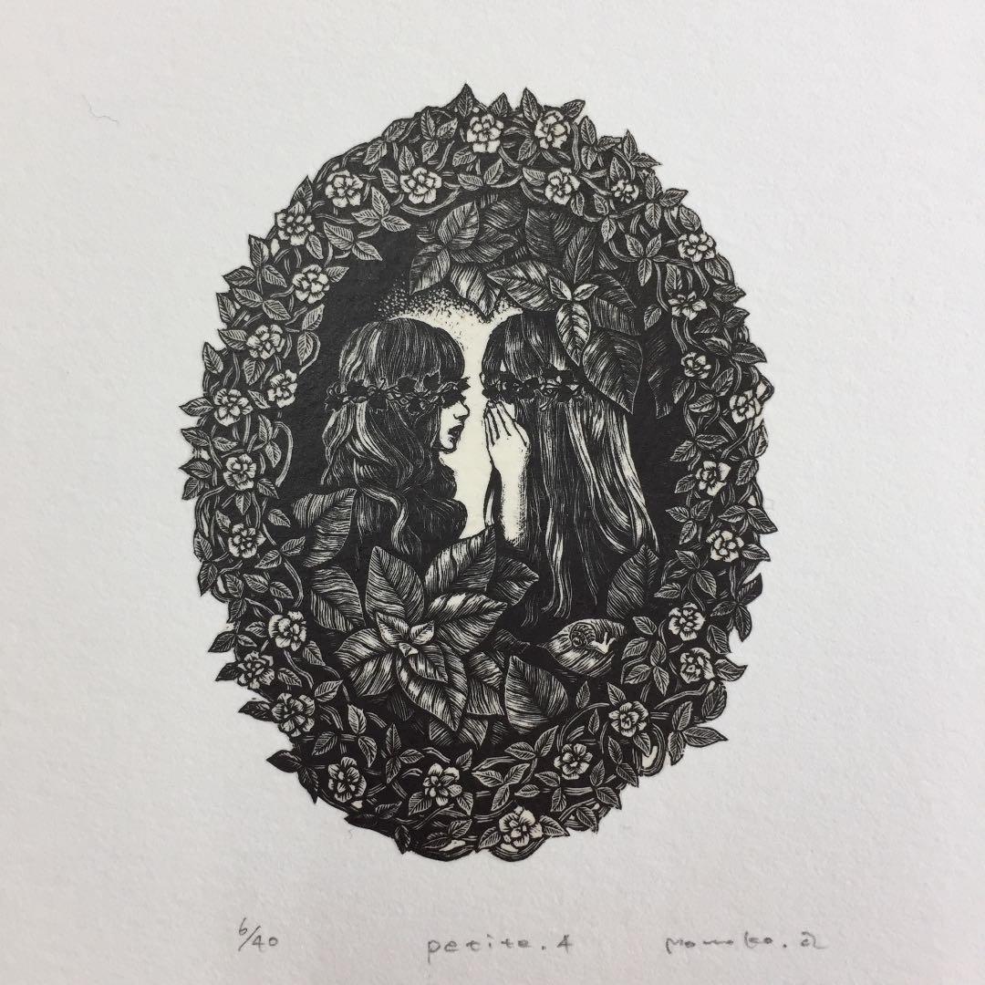 ★赤池ももこ Momoko Akaike 木口木版「Petite.4」限定40部