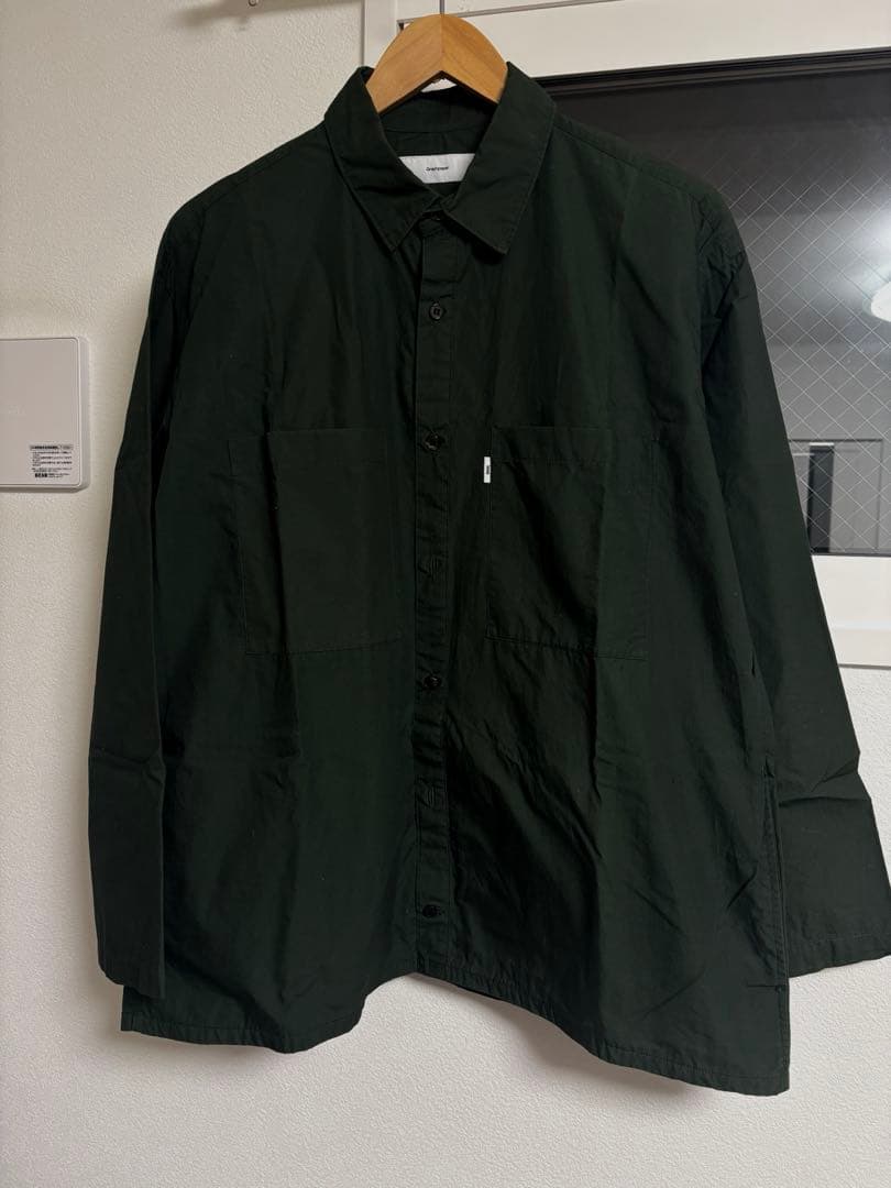 Graphpaper グラフペーパー　タイプライターシャツ Graphpaper (グラフペーパー) Stretch Typewriter L/S Oversized Box