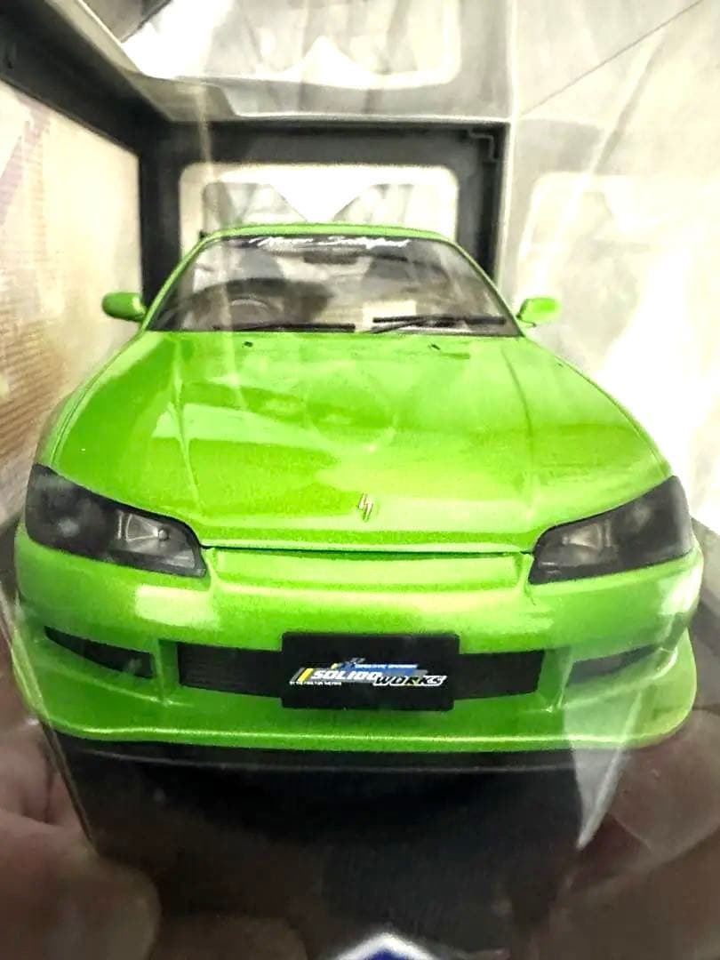 ミニカー Nissan Silvia S15 Spec R Aero 1/18Green