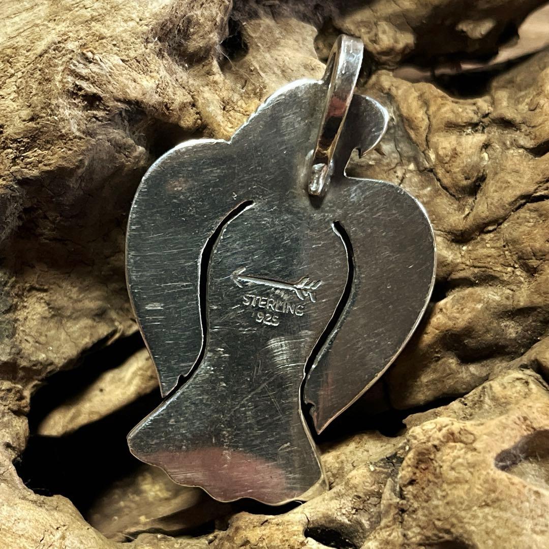 ナバホ サンダーバード ターコイズ ペンダントトップ インディアン