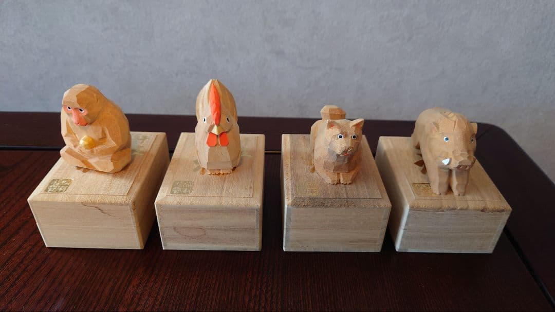 松本明慶工房 干支木彫（十二支セット） - メルカリ