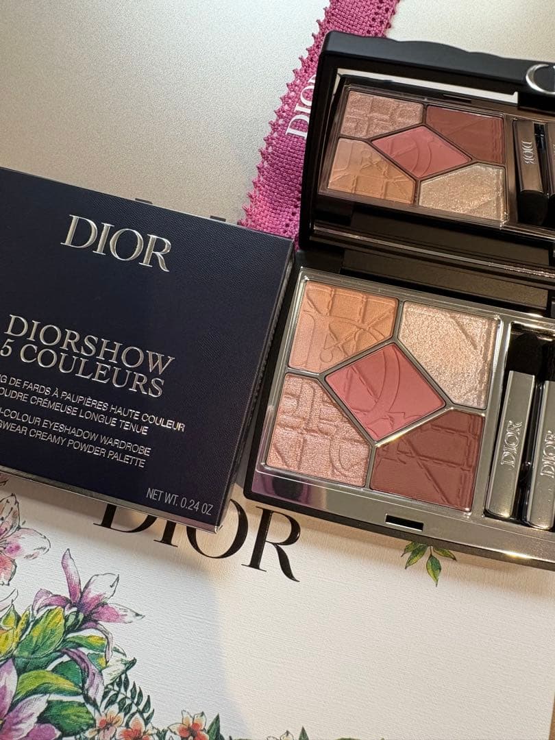 新作　Dior ショウ　サンク　クルール857 ローズオーガンザ　アイシャドウ