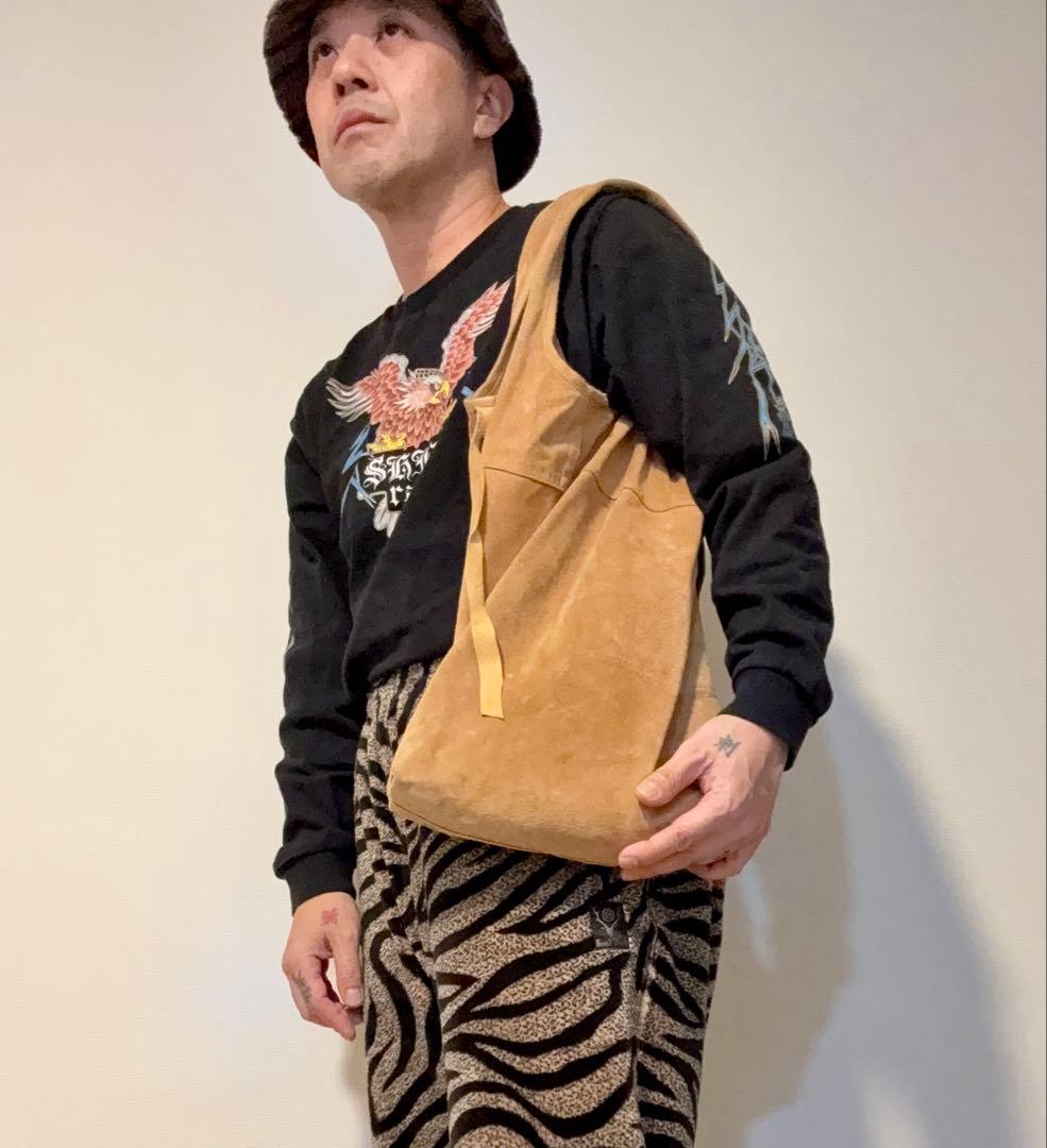 黒*人様 hobo スエード トートバッグ キャメル レザー ショルダー オーク