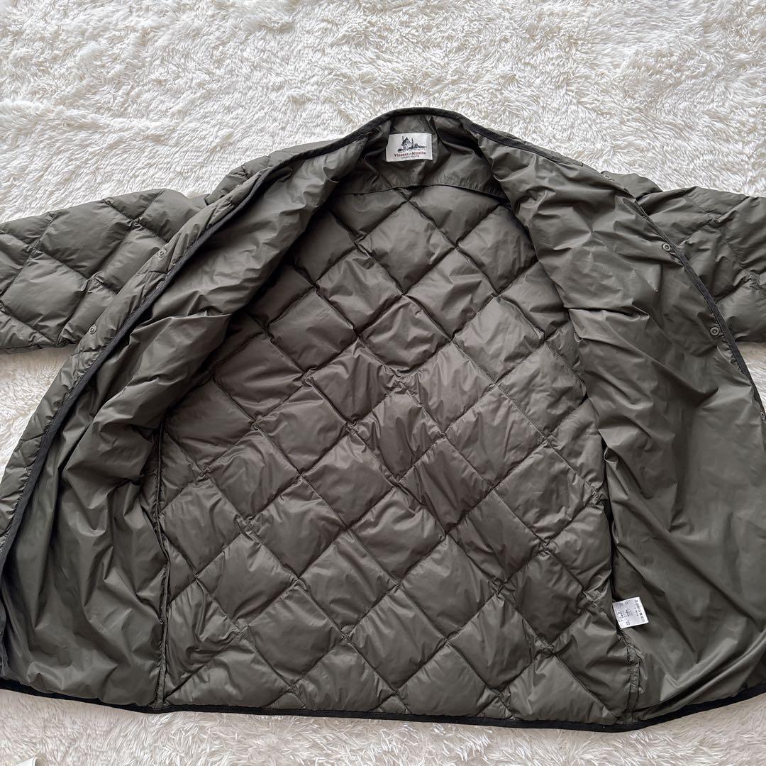 極美品 バンソンエミレイユ 洗える キルティング ダウンコート 38