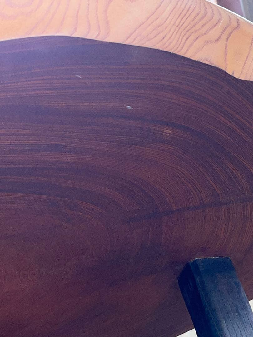 一枚板 座卓 天然木 テーブル ローテーブル 脚付き -304-