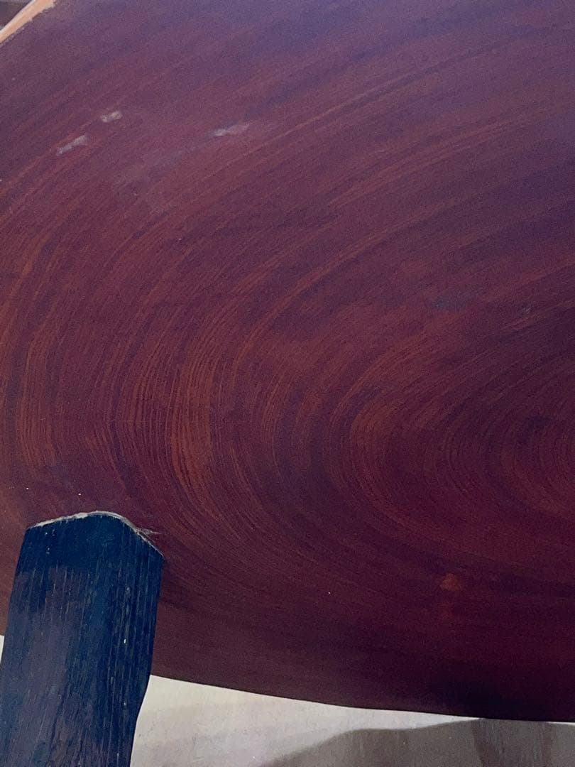 一枚板 座卓 天然木 テーブル ローテーブル 脚付き -304-