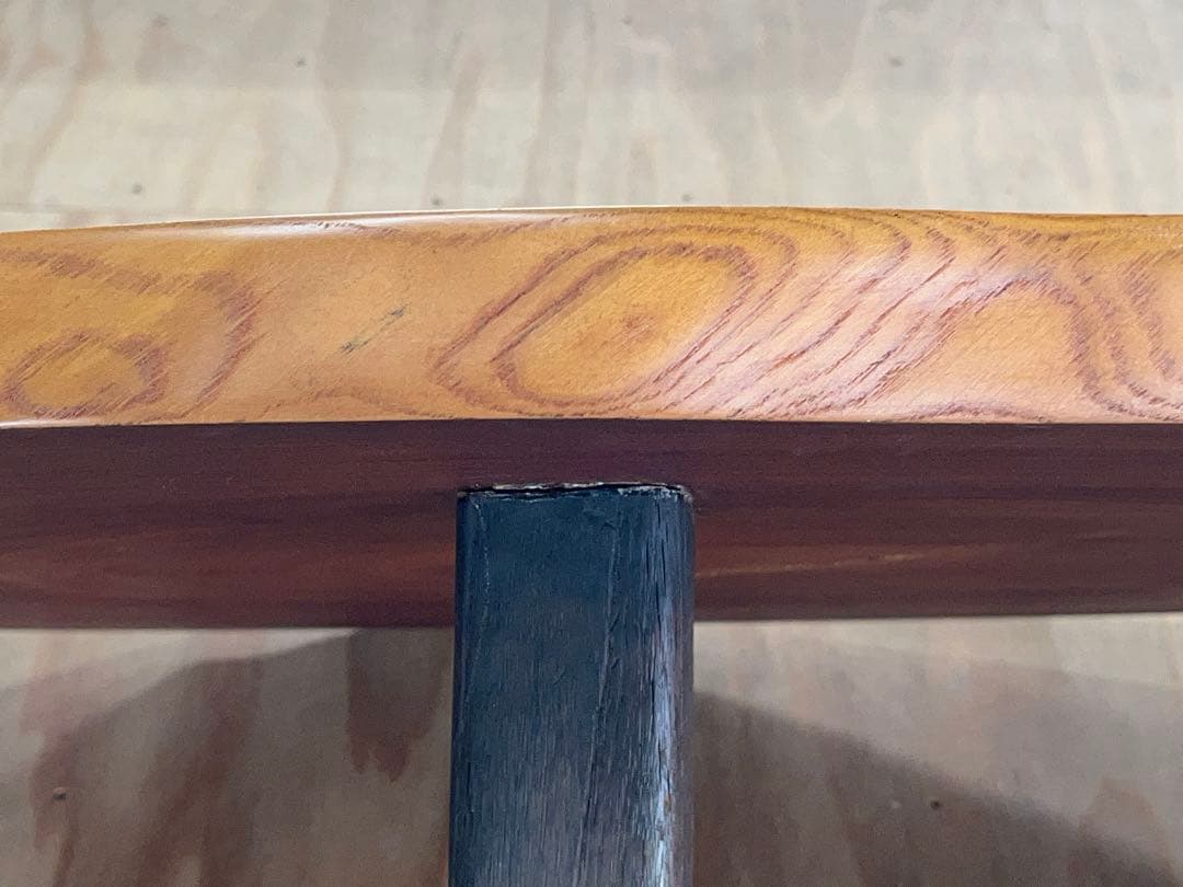 一枚板 座卓 天然木 テーブル ローテーブル 脚付き -304-