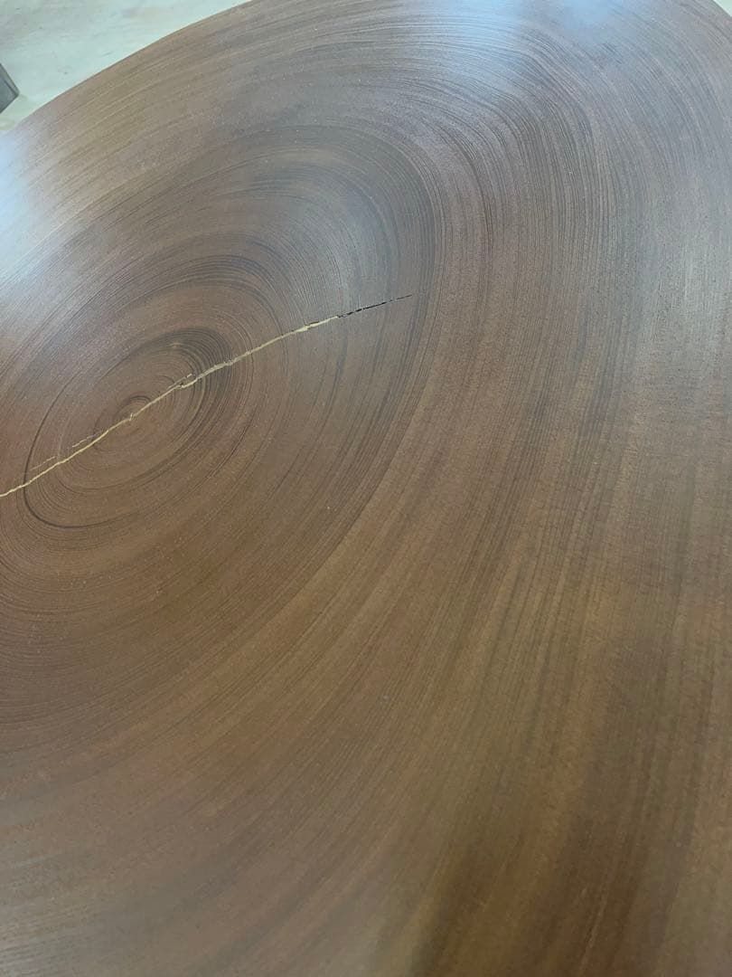 一枚板 座卓 天然木 テーブル ローテーブル 脚付き -304-