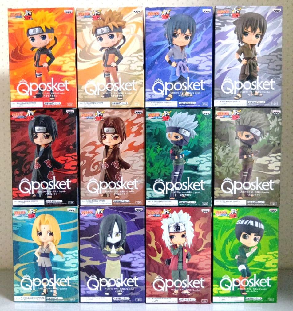 Qposket　ナルト疾風伝　12点 BANPRESTO - Qposket NARUTO 疾風伝 うずまきナルト うちはサスケ