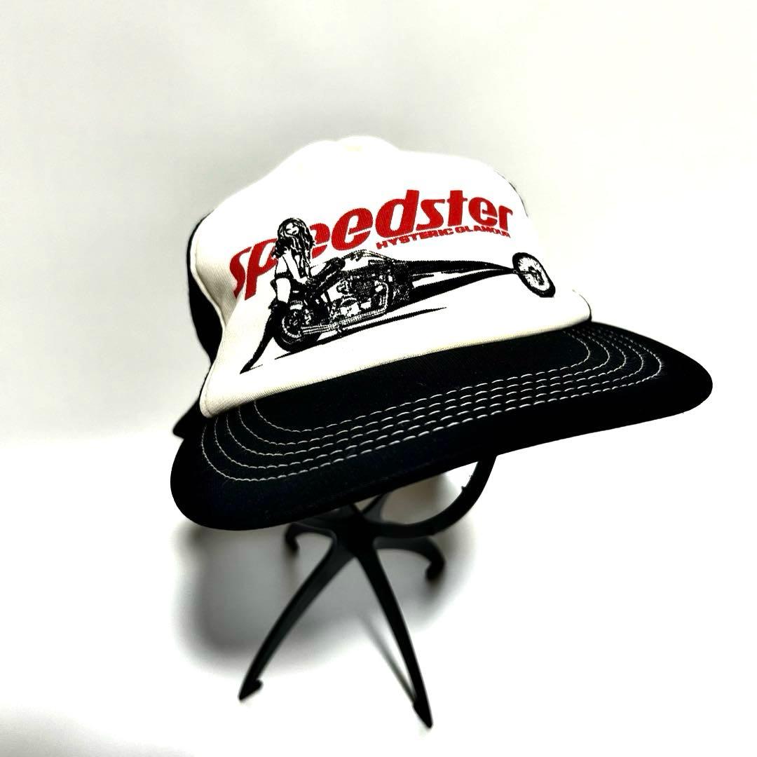 レア 希少 白タグ ／ ヒステリックグラマー スピードスター キャップ ブラック