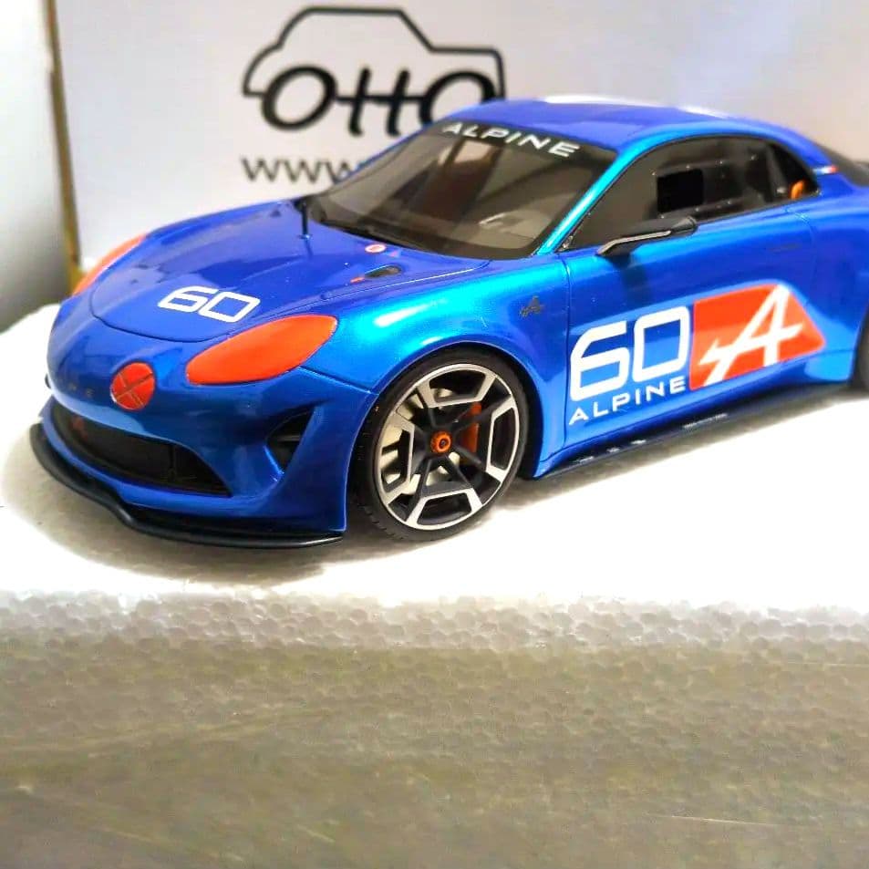 ルノー　ALPINE A110 ミニカー 1/18　オットーモービル オットー 1/18 アルピーヌ A110 パイクスピーク 2023 トリコロール