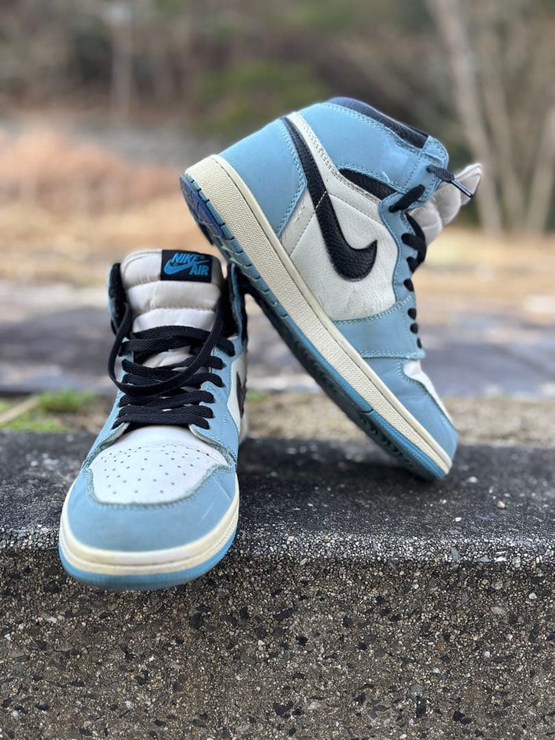 ク*ル様 Nike Air Jordan 1 ユニバーシティーブルー