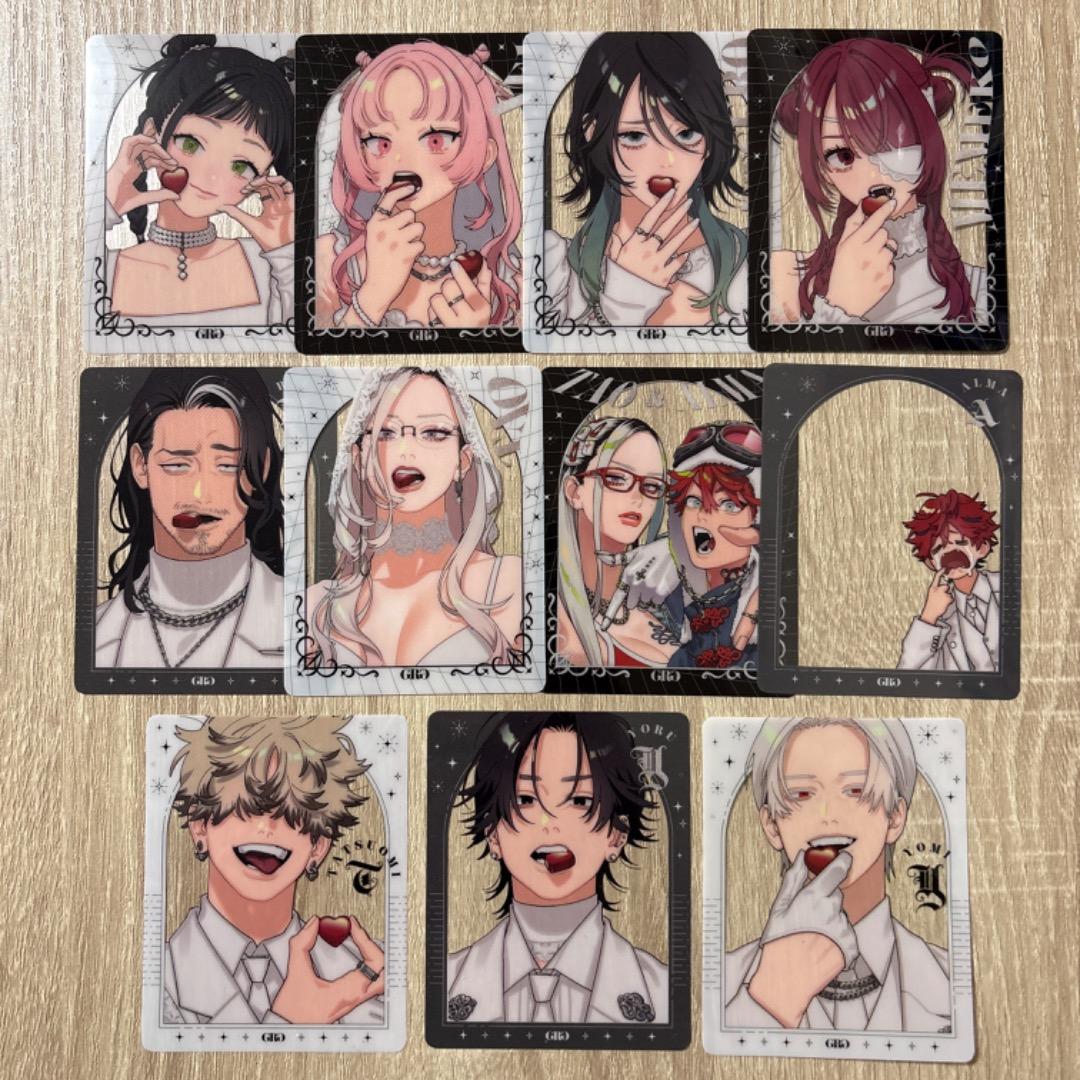 極楽街 ジャンプSQ 付録 クリアカード シート ネイ 黄泉 夜 アルマ 辰