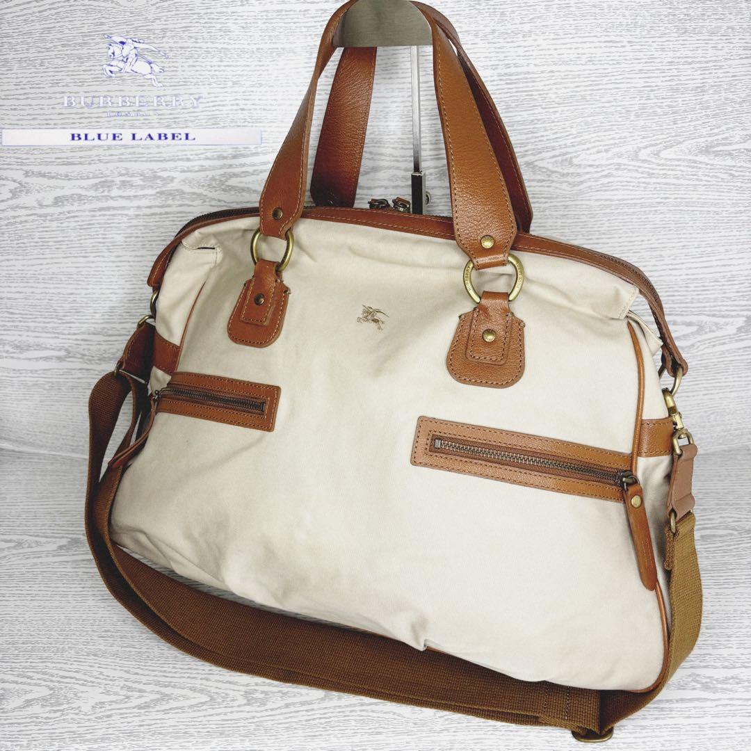 極美品　Burberryブルーレーベル　2way ボストンバッグ　旅行用　S75