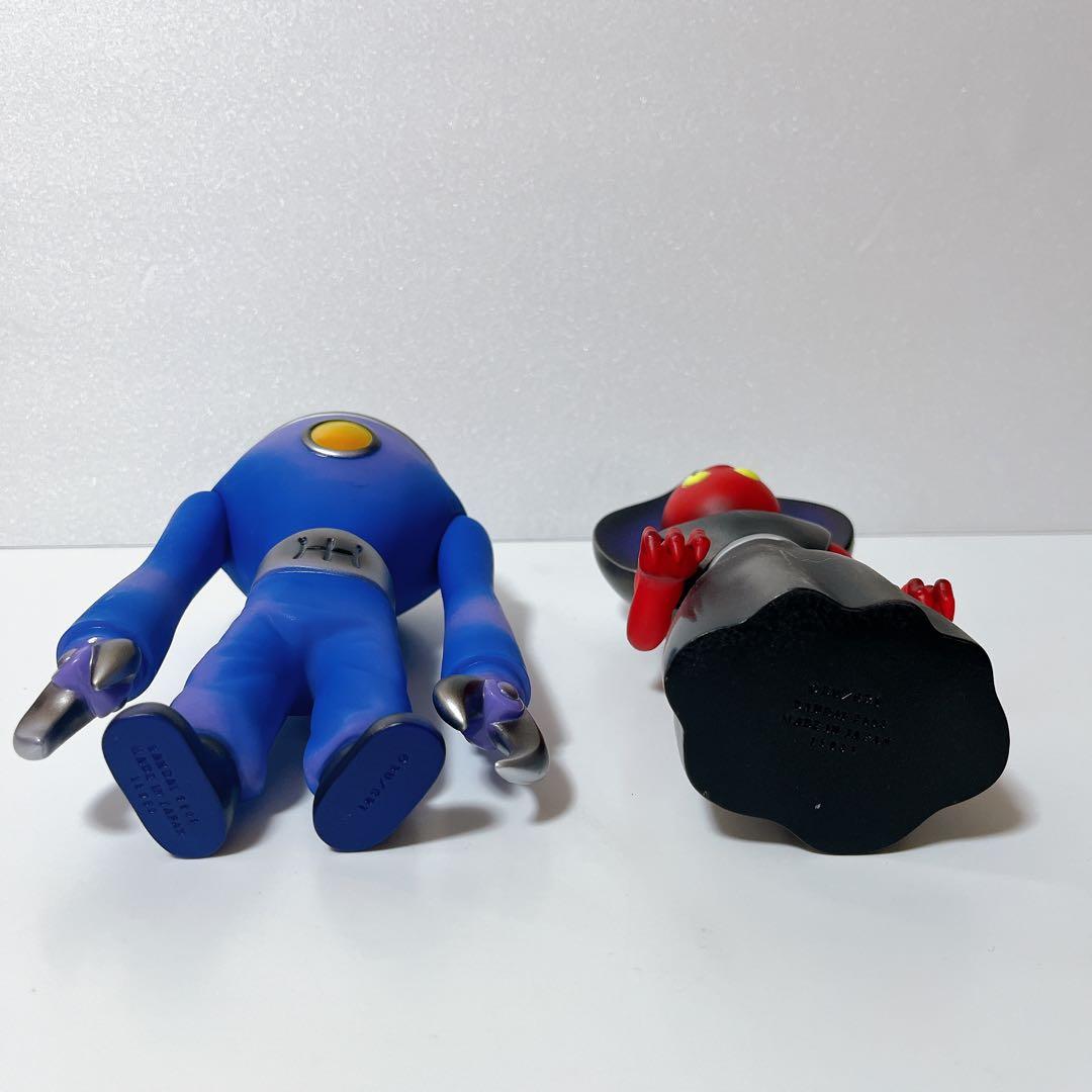 宇宙大作戦 チョコベーダー ソフビ ウンモ星人 3メートルの宇宙人 2個