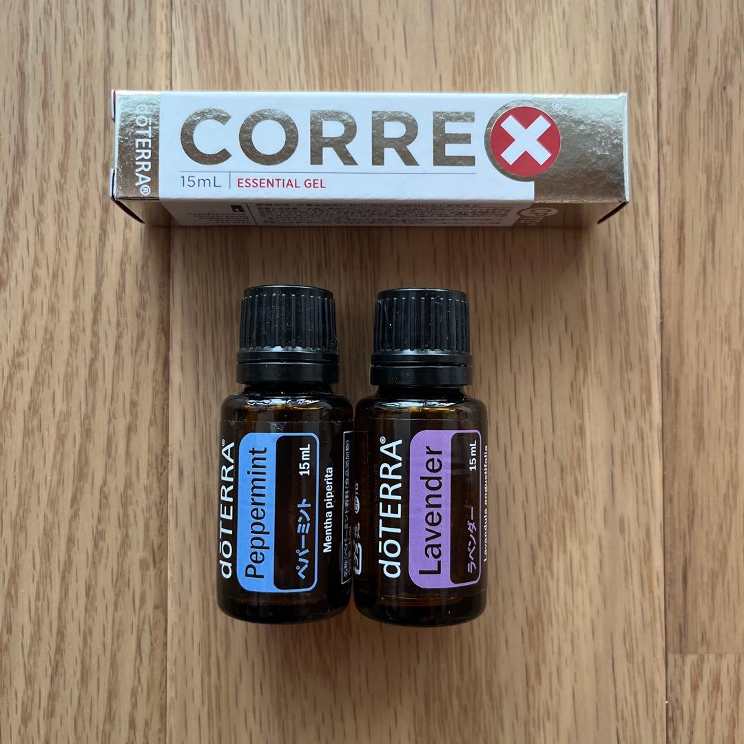 【新品未使用】ドテラ doTERRA ペパーミント／ラベンダー／コルレックス