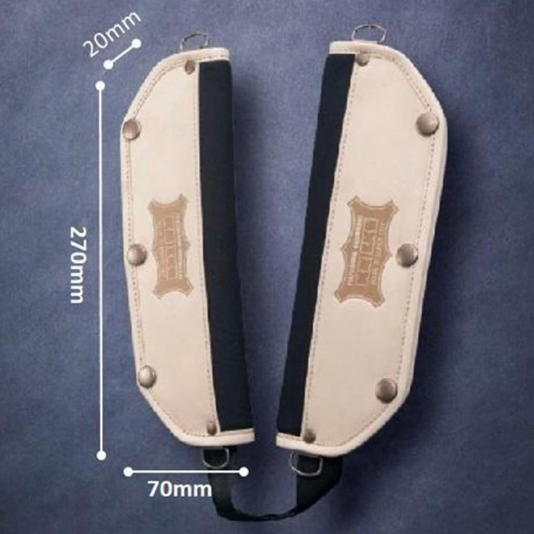 ニックス　ヌメ革後付ショルダーパットセット(ズレ防止タイプ)