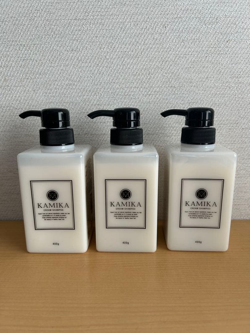 KAMIKA クリームシャンプー 400g 3本セット