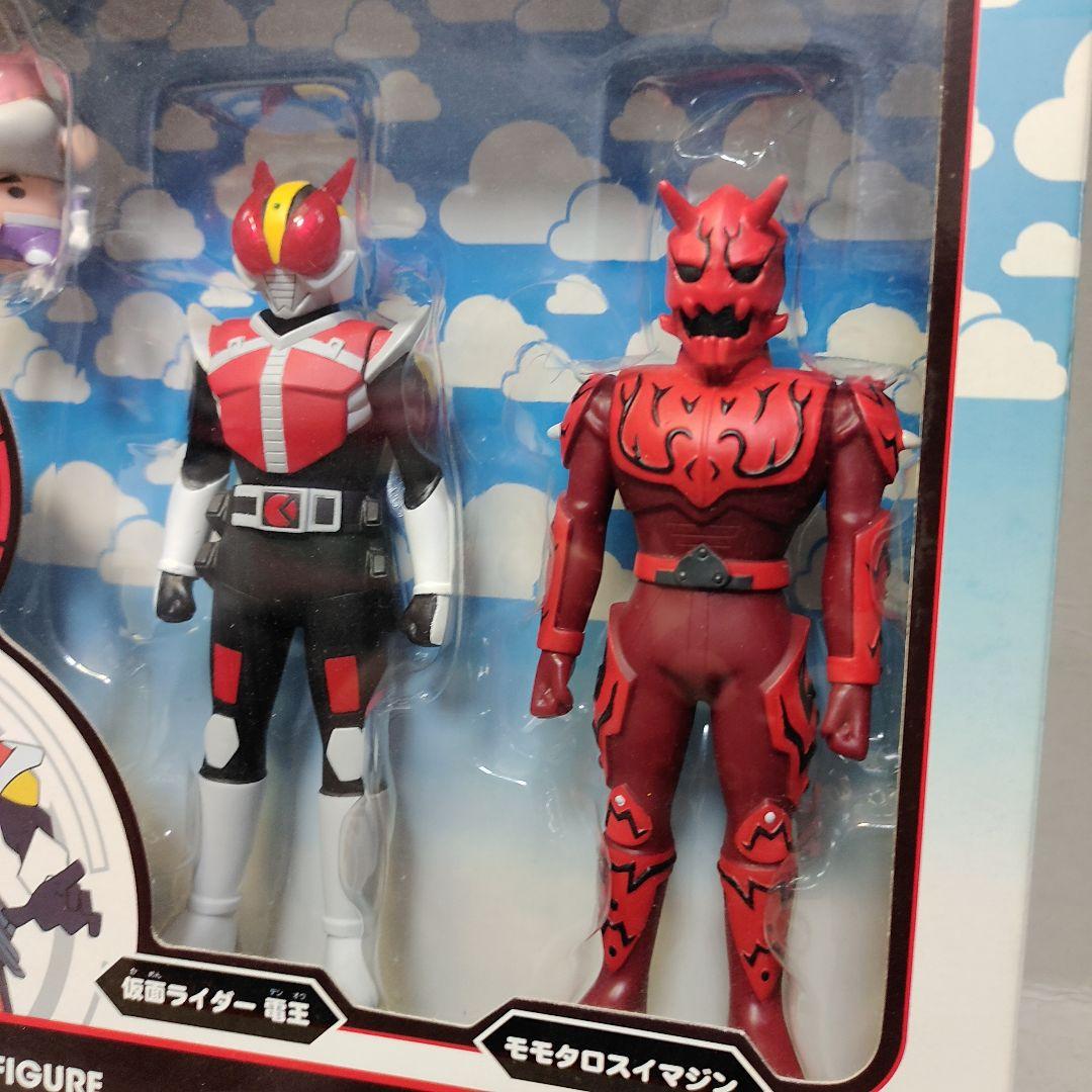 絶版 ソフビ魂 仮面ライダー電王+しん王 モモタロス クレヨン