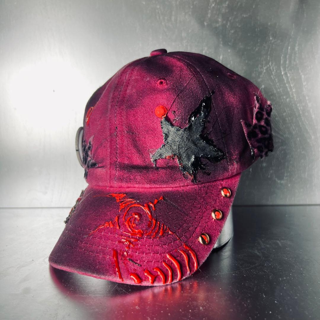 リメイク キャップ　Y2K ギャル　グランジ　パンク