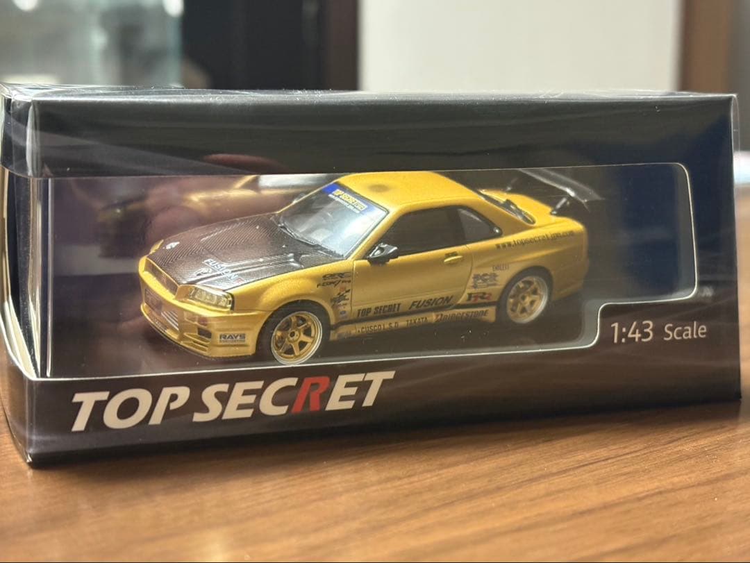 東京オートサロン限定TOP SECRET R34 Gold1/43 - メルカリ