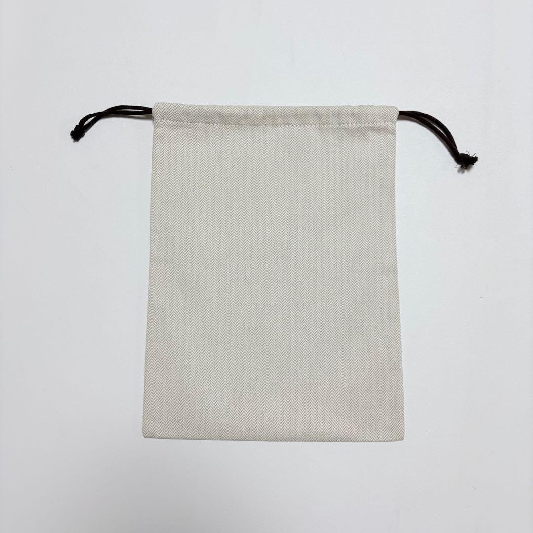 極美品 エルメス 保存袋 巾着袋 ヘリンボーン柄 - メルカリ