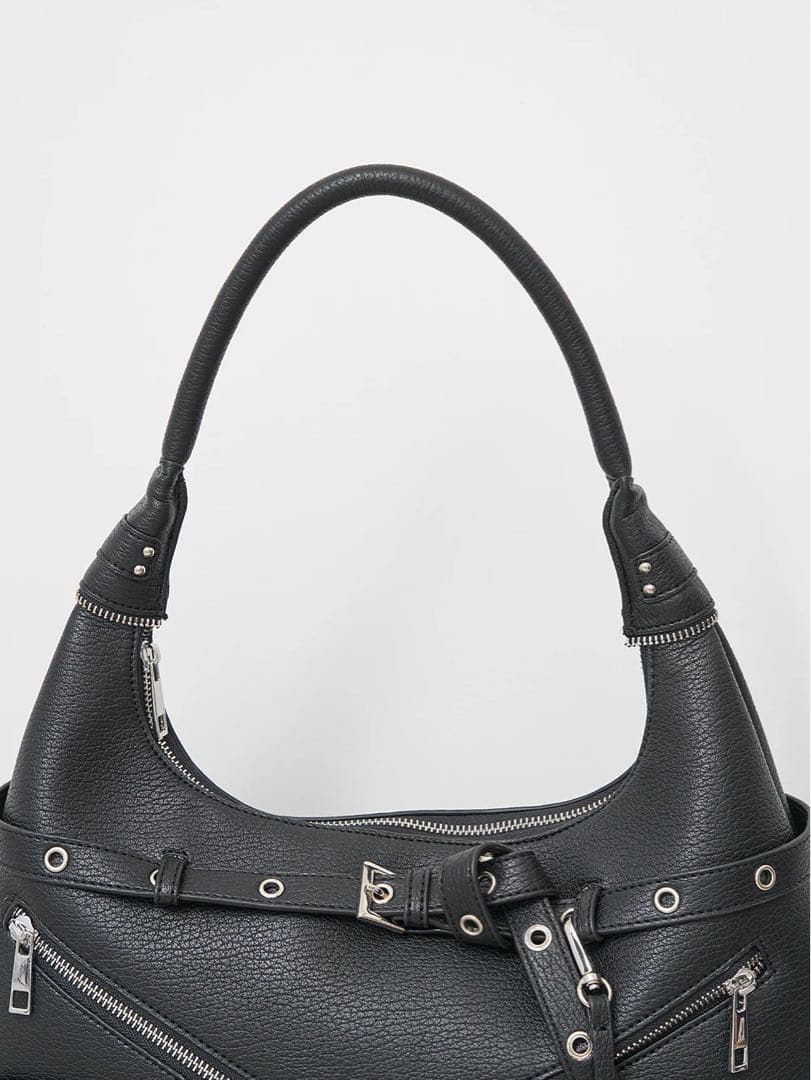 Darich ダーリッチ スタッズレザーベルトデザインマキシバッグ