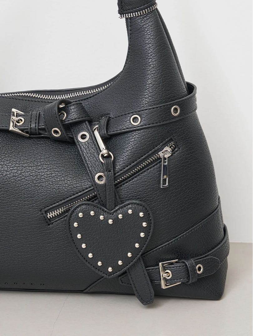 Darich ダーリッチ スタッズレザーベルトデザインマキシバッグ