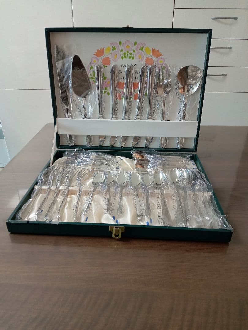 ラッキーウッド　カトラリーセット　マリエッタ　35本　ステンレス　新品未使用