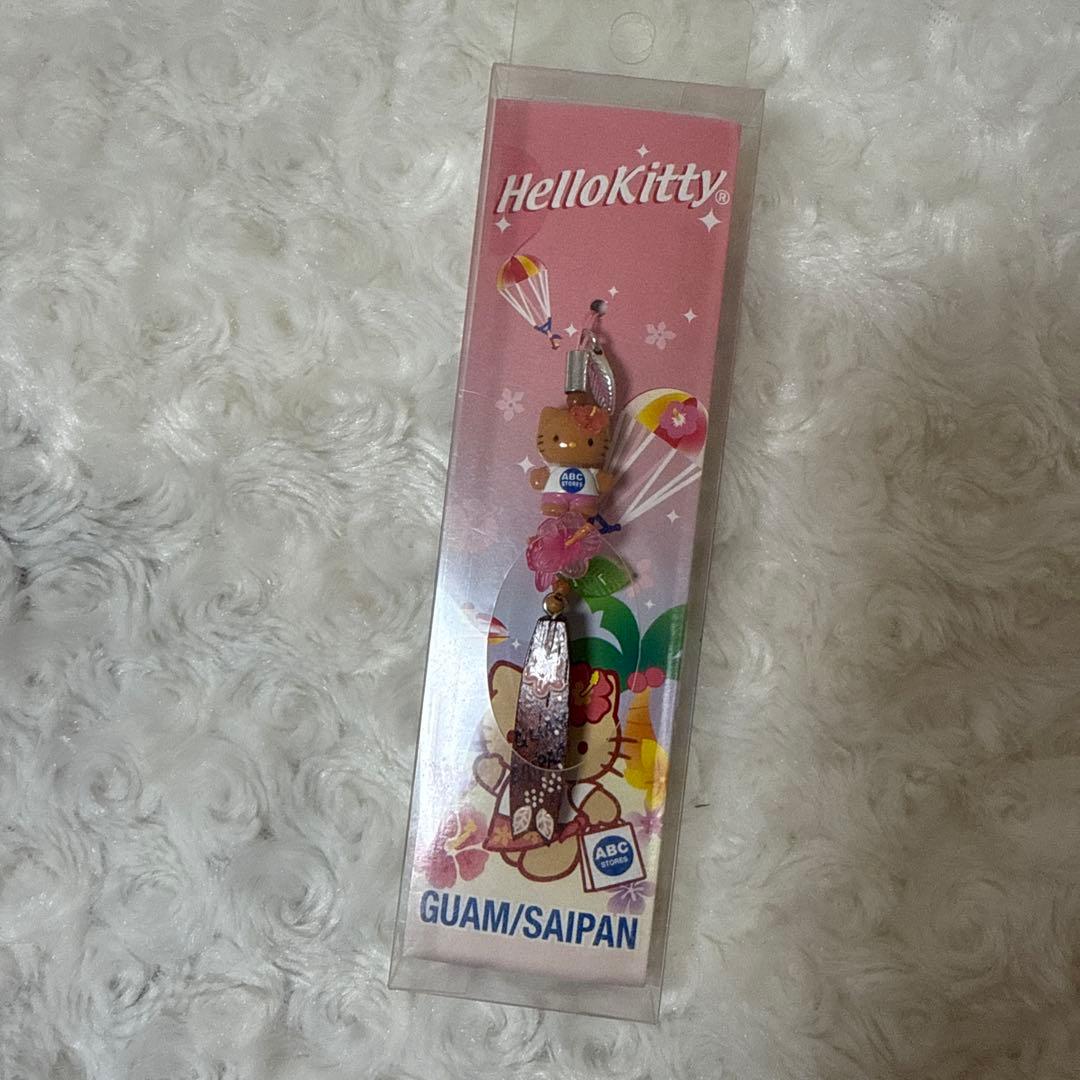 日焼けキティ　ハローキティ　ストラップ　キーホルダー　グアム　サイパン　限定