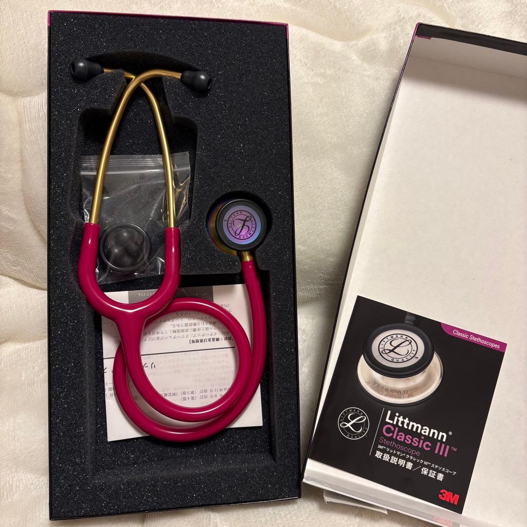 Littmann Classic III 聴診器 赤色 27インチ
