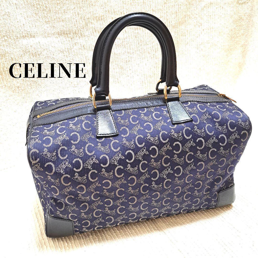 【美品】CELINEセリーヌボストンバッグマカダムハンドバッグヴィンテージ