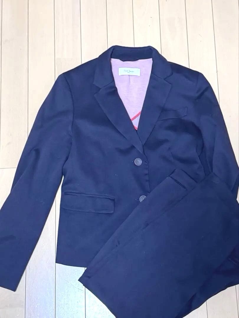 Paul Smith ブラック寄りネイビー テーパード　パンツスーツ　レディース
