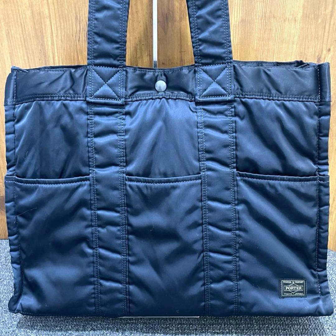 希少Lサイズ✨廃盤 美品✨ヘッドポーター タンカー トートバッグ ネイビー
