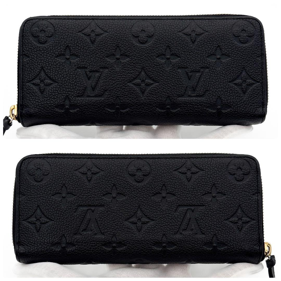 特上美品☆ルイヴィトン アンプラント クレマンス 黒 ブラック 長財布