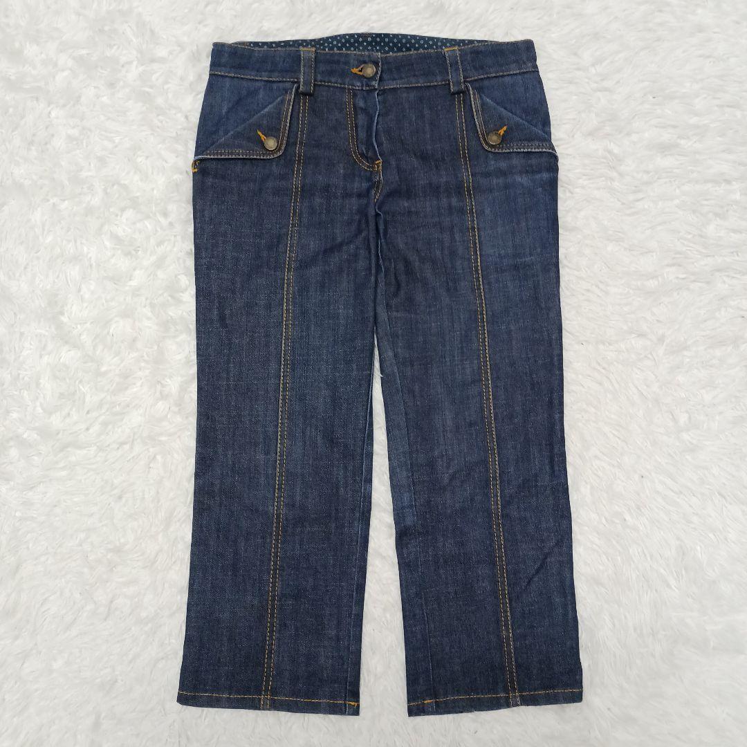 ✨良品✨大きいサイズ40✨LOUIS VUITTON クロップドデニム　パンツ