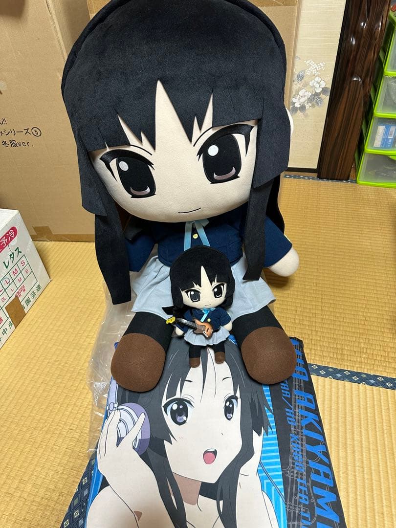 秋山澪 超特大びっくりびっぐぬいぐるみ 「けいおん!」 TBS限定 おまけ