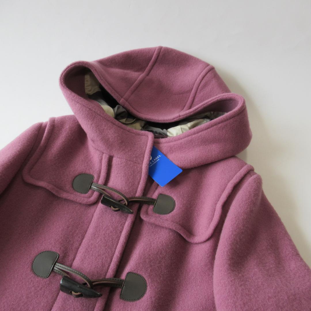 ブルーレーベルクレストブリッジ新品ピンク バイルメルトンダッフル