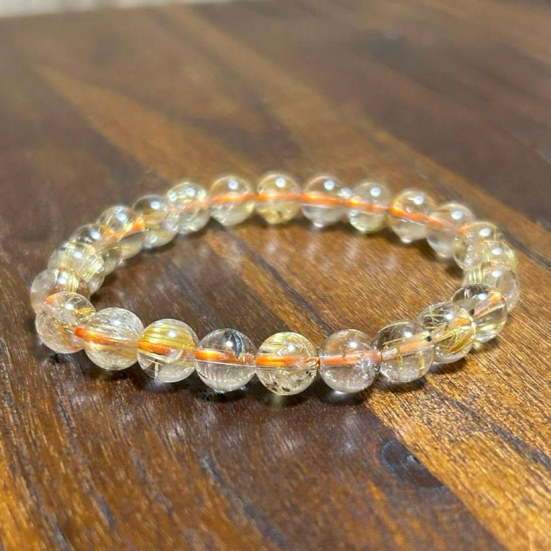 ルチル ブレスレット REZARD リザード ヒカル ルチルクォーツ - メルカリ