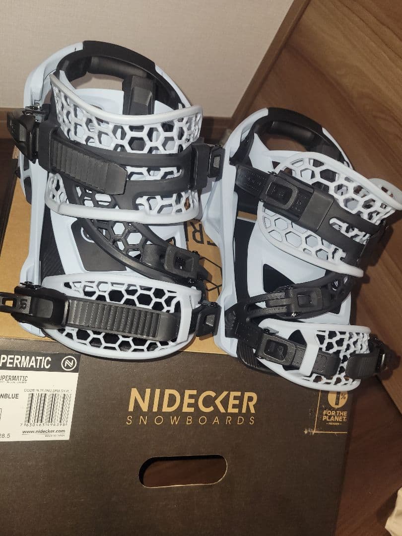 Nidecker Supermatic ビンディング Lサイズ カーボンブルー NIDECKER（ナイデッカー） 25-26 NIDECKER/ナイデッカー OG SUPERMATIC