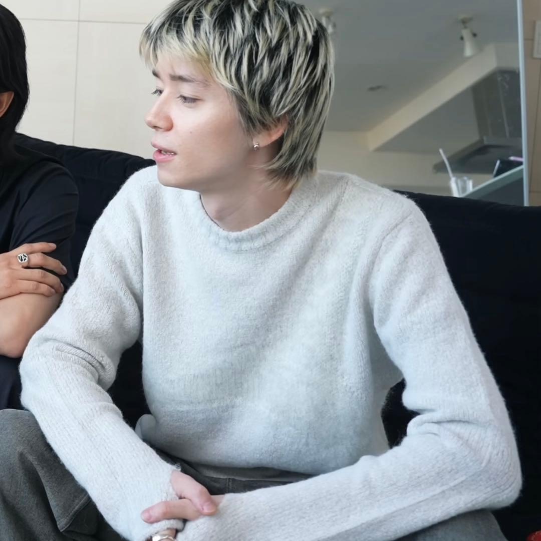 ローズ着用 _J.L-A.L_ Stave Knit Grey L