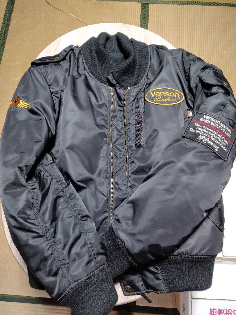 Vanson バイクジャケット 黒 Lサイズ - メルカリ