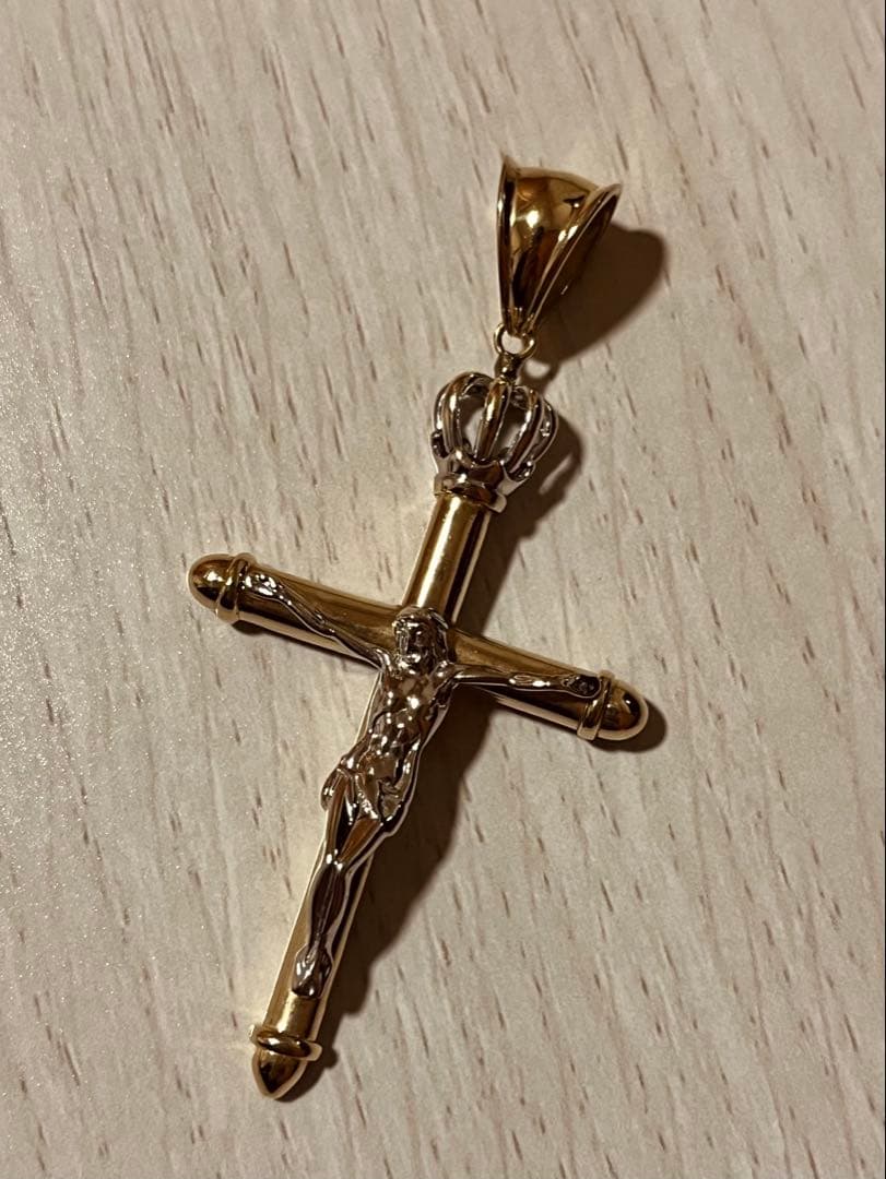 AVALANCHE 10K YG×WG キリスト 十字架　②